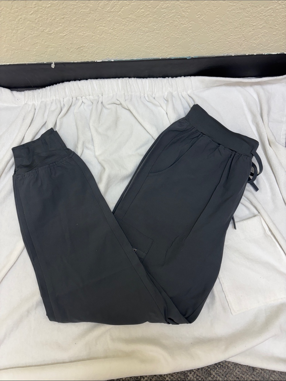 Classic Black Drawstring Jogger Pants